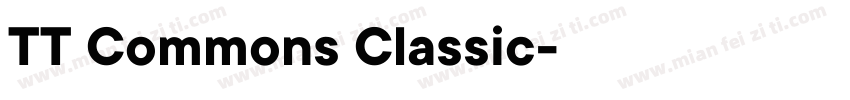 TT Commons Classic字体转换